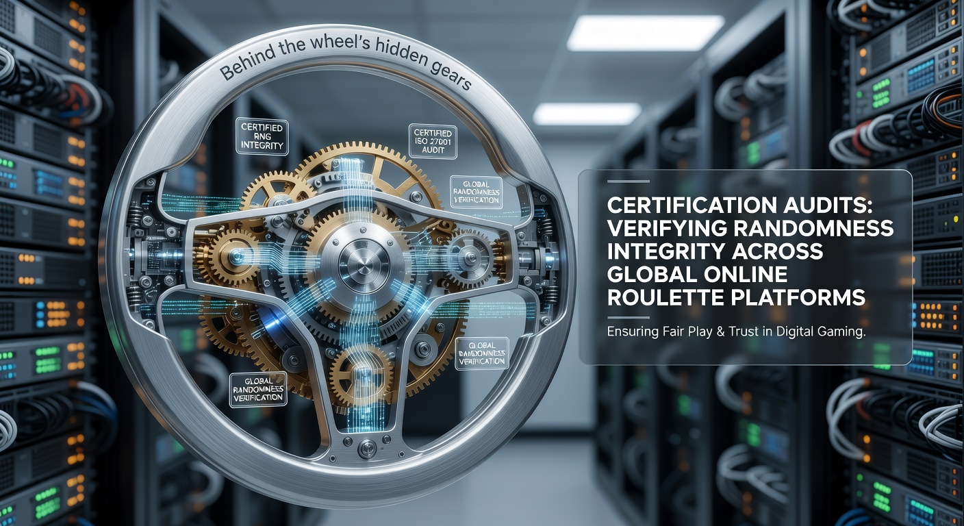 Certificeringsaudit controleert random number generator in online roulette systeem