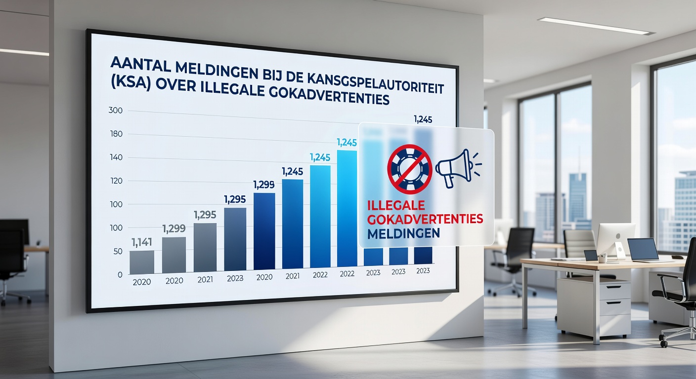 Afbeelding van een sporter die een weddenschap plaatst op een telefoon, met KSA-logo op de achtergrond, symboliserend nieuwe risico's bij atleten