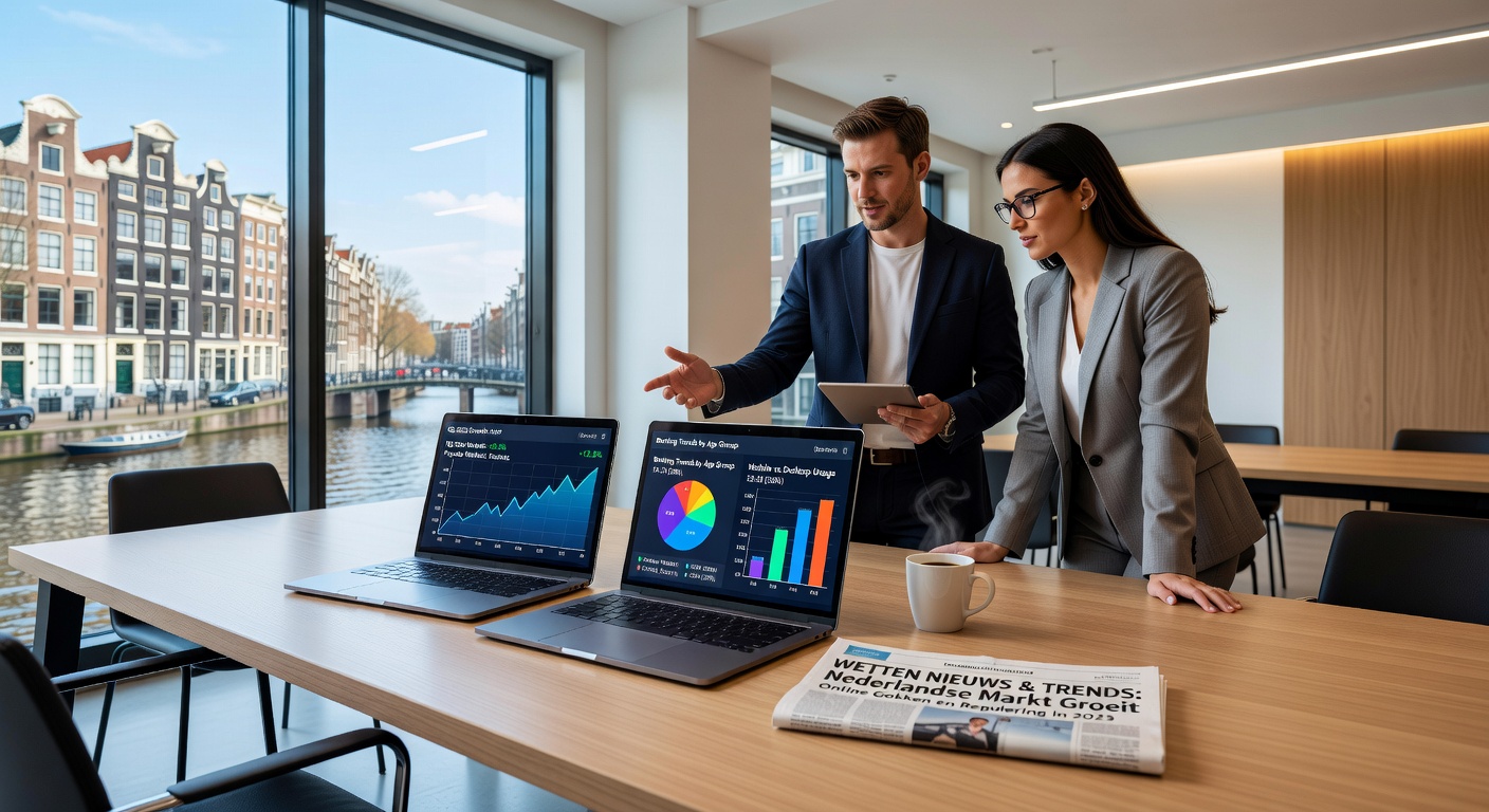 Logo van de Kansspelautoriteit met boete-icoon en offshore gokplatforms