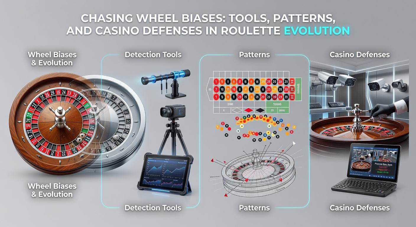 Grafiek met heatmap van roulettebias-patronen, tonen frequentie van sectorhits over duizenden spins