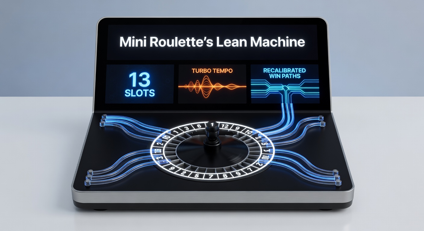 Turbo tempo in Mini Roulette: bal rolt razendsnel door de 13 slots